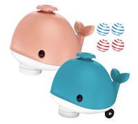 Générique Whale Toy, Floating Ball, Cat Game, Cute Electric with Music, Cooling Fan, and Flexible Wheels for Balancing, Interactive Blowing Games Cats, Kittens and Pet 5.63x4.06x4.72 inches