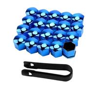 Générique Wheel Nut Covers - 20pcs Lug Nut Caps 17-21mm | Electroplated Car Tire Hub Covers - Dustproof Rustproof Protective Wheel Bolt Caps | Universal Auto Rim Decoration Accessories Kit