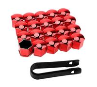 Générique Wheel Nut Covers - 20pcs Lug Nut Caps 17-21mm | Electroplated Car Tire Hub Covers - Dustproof Rustproof Protective Wheel Bolt Caps | Universal Auto Rim Decoration Accessories Kit