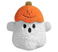 Générique Whimsical Ghost & Pumpkin Accent - Adorable Halloween-Themed Plush, Soft Fabric with Detailed Embroidery, Perfect Decorative Size for Desks, Sofas, & Car Dashboards, Stitching for