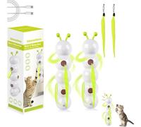 Générique Whirlie Cat Toy, Caterpillar Interactive Cat Toy, Motion Sensor CatToy, Whirlie Worm-Shaped Interactive Teaser with Suction Cup, Wall & Window Mounted CatToy for Indoor Cats (2PCS)