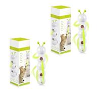 Générique Whirlie Cat Toy, Happy Luna Cat Toy, Smart Motion Cats Toys with Worm Design, Caterpillar Smart Cats Toys, Interactive Kitity Toy for Indoor Wall, Door and Window Installation (2 PCS)