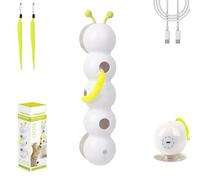 Générique Whirlie Cat Toy- Smart Motion Cat Toy, Happy Luna Cat, Wall-Mounted Cats with Suction Cup, for Indoor Cats, Promotes Exercise & Mental (1 pc)