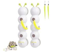 Générique Whirlie Cat Toy, Smart Motion Cat Toy with Worm Design for Indoor Cats with Suction Cup Wall Window Mounted, Suitable for Hunting, Jumping, and Interactive Play(2 Pcs)