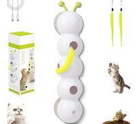 Générique Whirlie Cat Toy, Smart Motion Cat Toy with Worm Design, Happy Luna Cats Toys with Suction Cup, Wall & Window Mounted, for Indoor Cats Hunting, Jumping, and Interactive Play (1PCS)