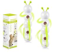 Générique Whirlie Cat Toy, Whirlie Smart Motion Cat Toy with Worm Design, Wall-Mounted Cats with Suction Cup, for Hunting, Jumping and Interactive Play (2Pcs)