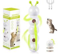 Générique Whirlie Cat Toy, Whirlie Smart Motion Cat Toy with Worm Design, Wall-Mounted Cats with Suction Cup, for Hunting, Jumping and Interactive Play (1Pc)