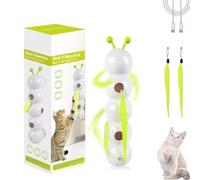 Générique Whirlie Smart Motion Cat Toy with Worm Design, Wall & Window Mounted Interactive Cat Toy with Strong Suction Cup, Ideal for Indoor Cats’ Exercise, Hunting & Mental Stimulation