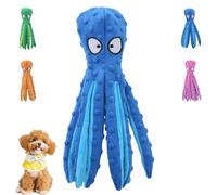 Générique Whiskerspot Octopus Dog Toy, Whiskerspot Eco-Friend Octopus Plush, No Stuffing Crinkle Interactive Chew Toy, for Small and Medium Dogs (Blue)