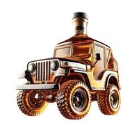 Générique Whiskey Bottle, Car Whiskey Decanter,Car Glass Wine Bottle Gift for Men Dad Husband Whiskey Lovers,Suit Home Bar Decoration