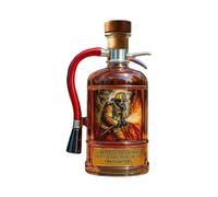 Générique Whiskey Bottle, Glass Decanting Bottle, Extinguisher Shape Creative Decanter, 10oz Decorative Jar for Husband, Dad, Enthusiast, Birthday, Event, Home Bar, Party Display