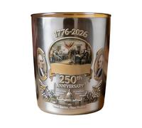 Générique Whiskey Cup - America 250th Glassware | Cocktail Drinking Glass with Patriotic Commemorative Design for Fathers Husbands Bartenders Enthusiasts Collectors Home Bar Display Use Restaurants