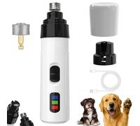 Générique Whisperpaws Pain-Free Nail Trimmer, Calm Nail Trims for Pets, Rechargeable Quiet 2 Speed Electric Grinder with LED Light, with Replacement Grinding Heads, for Dogs Cats (1 Pcs)