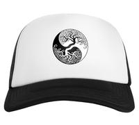 Générique White and Black Tree of Life Yin Yang Casquette De Baseball Blanche Snapback Unisexe