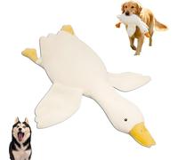 Générique White Duck Dog Toy, 2025 New Large Plush White Duck Dog Toys, Realistic Goose Design, Durable Plush Chew Toy, for Dogs Chew and Play Best Indoor (1 Pcs)