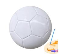 Générique White Football - Leather Soccer Ball | Kick Up Counting Power Bal with Bright Lights Smart Training LED & Touch Sensor Indoor Outdoor Kids Toy for Skill Practice