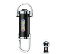 Générique Whoonly Lampe de Poche Mini Porte Clé, Lampe Torche Tactique Puissante 6000 lumen Pour Camping, Promenades Nocturnes, Urgence (noir)