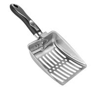 Générique Wide Metal Litter Scooper, Stainless Steel Rustproof Poop Shovel | Durable Wide Scoop Head, Easy Cleaning Tool For Cat Litter Boxes, Pet Waste, Yard Debris And General Household Cleaning Tasks