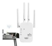 Générique WiFi Amplificateur sans fil - WiFi Range Extender - Home 4 Antenna WiFi Extender Fast, Internet Booster à longue portée pour la visualisation vidéo, le téléchargement de fichiers, la lecture