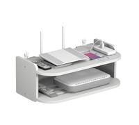Générique WiFi Router Shelf, Wall Mounted Projector Holder, 13.39x7.68x5.12 inches Multifunction No Drill Heat, Dissipation Rack Storage for Set-Top Box Router Console Home, Wireless