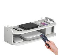 Générique WiFi Router Shelf, Wall Mounted Projector Holder, 13.39x7.68x5.12 inches Multifunction No Drill Heat, Dissipation Rack Storage for Set-Top Box Router Console Home, Wireless