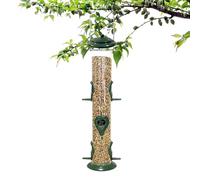 Générique Wild Bird Tube - Clear Metal Feeder for Outdoor Watching | Pc with Weatherproof Design, 2kg Capacity, Patio, Garden, Home, Birding Supplies for Inside, Outside Use