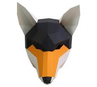 Générique Wild Fox Mask Animal Paper Model,3D Papercraft Art Costume Party Cosplay,Handmade DIY Origami Adult Craft