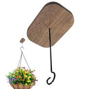 Générique Wind Chime Hook - Rustic Adhesive Wall Bracket Hooks, No-Drill Hangers | Indoor Outdoor Patio, Balcony, Deck For Wind Chimes, Flower Ba Skets, Lanterns, Bird Feeders, Garden Decor