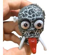 Générique Wind Up Skeleton Toy, Clockwork Skull Walking Figurine, Funny Halloween Desk Decoration, Party Favor, Prank Model for Birthday Celebration, Home, and Offices Display, 4.3x5.3x6.5cm