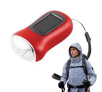 Générique Wind Up Torch - Solar Torch | Hand-Cranked LED Mini Flashlight - Waterproof ABS | Portable Èmergency Light for Camping Cycling Power Outages Disaster Relief Use