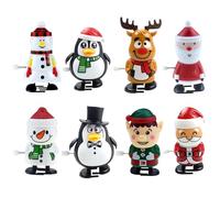 Générique Wind Up Toys for Kids - 8 Piece Fun Jumping Walking Toys, Colorful Mechanical Toy for Boys, Compact Size for Easy Play Made of Accessible Polymer and Metal, Perfect Christmas, Multi Color
