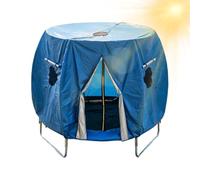 Générique Windproof Canopying Coverage, Trampoline Shade Awning Sheltering, 14 Feet Universal Fit with Guarding, Sunblock Polyester Meshnetting Protection, Modern Design for Garden Camping Use