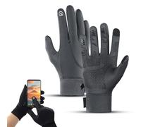 Générique Windproof Warm Gloves with Touchscreen & Anti-Slip Grip, 2026 New Water Resistant Thermal Gloves, Waterproof Winter Glove for Men Women (Gray,Large)