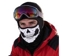 Générique Windproof Warm Spooky Soft Skull Neck Gaiter Ski Face Cover | Cold Weather Ski Head Face Cover for Women Men Runners Christmas Outdoor Hiking Cycling Motorcycle