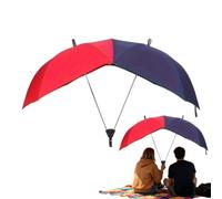 Générique Windproof Waterproof Wide, Double Umbrella, Couple Rain Umbrella, Heavy Duty Sun Shade, Shared Oversized Canopy Guard For Women Men Sun and Rain Strolls Backpack Car Travel Dating Vacation