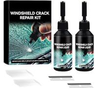 Générique Windshield Crack Repair Kit, 2026 Upgraded Windshield Chip Repair Kit, Quick Glass Repair Liquid, Long-Lasting for Windshields, Windows, Mirrors, All Crack Types 20ml (2 Set)