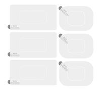 Générique Windshield Sticker Protector - Pet, 2.36x4.33in Transparent Dash Cam Film | 6pcs Electrostatic Windshield Stickers for Car, Dashboard, Flat Surfaces, Adhesive-Free Protection, Easy Removal