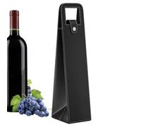 Générique Wine Bottle Bag | PU Leather Single Bottle Champagne Beer Tote