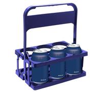 Générique Wine Bottle Carrier - 1pc Reusable Milk Bottle Organizer Stand, ABS Foldable Beer Bottles Storage Stand, Folding Wine Bottles Holder with Handle for Milk, Juice, Coffee, Beer