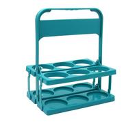 Générique Wine Bottle Carrier - 1pc Reusable Milk Bottle Organizer Stand, ABS Foldable Beer Bottles Storage Stand, Folding Wine Bottles Holder with Handle for Milk, Juice, Coffee, Beer