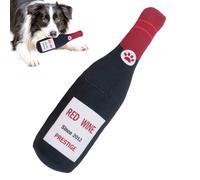 Générique Wine Bottle Dog Toy - Cute Interactive Squeaky Plush Toy for Puppies and Dogs, Soft Stuffed Dog with Squeaker, Durable Chew for Aggressive Chewers, Large Breed Playtime, Fetch, and Training