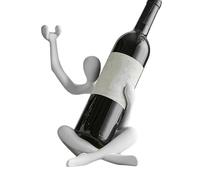 Générique Wine Bottle Holder, Resin Wine Stand, 7.09x7.36x10.67 inches Thoughtful Present, Freestanding Hollow Statue, Decorative Rack for Kitchen, Bars Desktop, Tabletop, No Opener