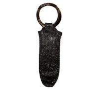 Générique Wine Bottle Tote - Bling Rhinestone Mesh Pouch, Portable Champagne Carrying Bags, Reusable Resin Handle Holder, Decorative Dinner Party Storage Sleeves| for Wedding Celebration Travelers
