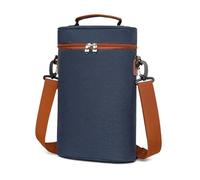 Générique Wine Carrier Tote, Insulated Wine Bag, Leakproof Portable Handle Stylish Travel Ready Soft Interior Convenient Carrying, Bottle Cooler Tote for Beverages, 8.27x3.94x13.39inches