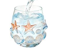 Générique Wine Glasses Stemless | Lead-Proof Coastal 3D Sea Animal Cup