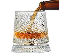 Générique Wine Glasses - Transparent Round Bottom, Rotating Classic Drinking Vessels, Refined Cocktail Glassware Showcasing Balanced Motion Construction For Men Dad Father Husband Drinking