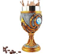 Générique Wine Goblet, Beautifully Crafted Medieval Vintage Goblets - Stainless Steel Kitchen Drinkware Multi Purposes Bar Tool | Convenient Maintenance For Milk, Cocoa, Beer, Whiskey, Cocktails