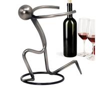 Générique Wine Racks Countertop - Iron Metal Bottle Holder, Decorative Bottle Display Stand | Tabletop Beverage Organizer Rack for Kitchen Home Bar Restaurant Office Apartment Party Use