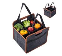 Générique Wine Tote Bag - 9-Grid Reusable Felt Wine Storage Bag
