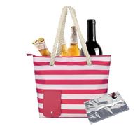 Générique Wine Tote with Drink Dispenser | Portable Wine Dispensing Tote | Beach Wine Tote Bag with Insulated Compartment | Tote Shoulder Bag for Beach, Travel, Picnic, Camping, for Wine Lovers